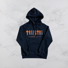 Conjunto Trapstar Chenille Decoded Preto/Laranja