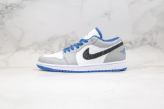 Air Jordan 1 Low "True Blue Cement''