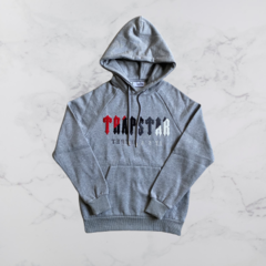 Conjunto Trapstar Chenille Decoded Cinza/Vermelho