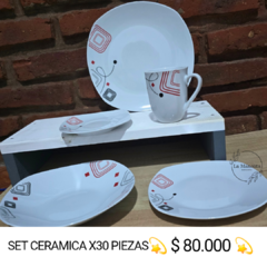 Set ceramica x30 piezas - La Manolita