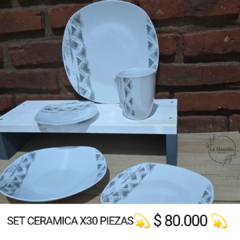 Set ceramica x30 piezas - tienda online