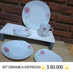 Set ceramica x30 piezas - comprar online