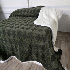 Frazada jacquard rombos