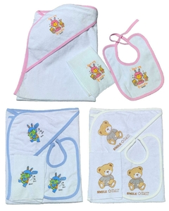 set toalla bebe x3 - La Manolita