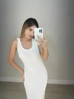 Vestido feminino canelado premium - Loja sense.