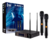 Microfone sem Fio Sistema sem Fio UHF c/2-Bastões Receptor em Metal D-8000S Dylan