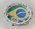 Pandeiro 10" O Profissional Fórmica Branco com Pele Bandeira do Brasil com Afinação Simples - comprar online