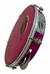 Pandeiro Infantil 8" O Profissional Madeira Fórmica Pink pele Pink/Carol Tauber c/Capa e Chave de Afinação - Sambrasil Instrumentos Musicais