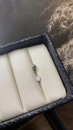 Piercing umbigo pedra redonda - comprar online