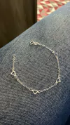 Pulseira corações fixos vazados