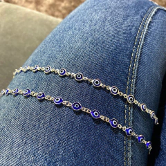 Pulseira olho grego escuro
