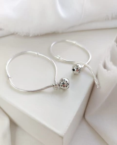 Pulseira para berloques fecho redondo