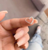 Piercing Daith Coração Cravejado