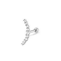 piercing helix longo cravejado