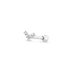 Piercing orelha v cravejado
