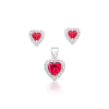 Conjunto princesa pedra rosa escura