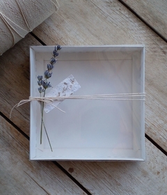 50 Cajas de 15.5 x 15.5 x 3 cm TF60 blancas