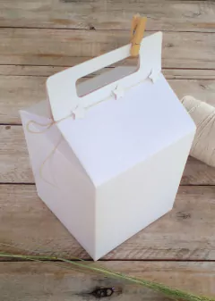 12 Cajas Maletín de 13 x 13 x 16 cm M3 Blanca en internet