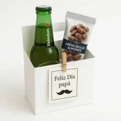 12 Cajitas Para Botellita, Snacks, Regalos M4 Blanca - comprar online