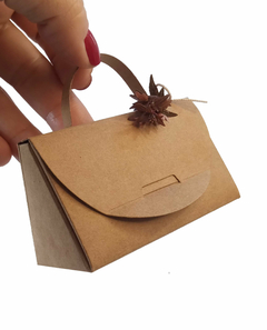 50 Carteritas Chicas para Souvenir, Bijouterie SV12 color madera - Papelera Guze