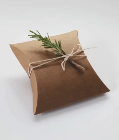 20 Cajitas Almohada Para Bijouterie Souvenir Sv4 color madera - Papelera Guze