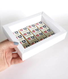 50 Cajas con marco y funda de acetato TF3 blancas - comprar online