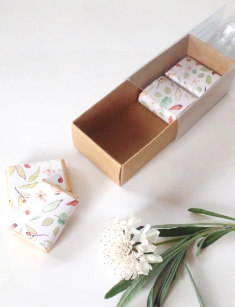 20 Cajas Con Funda Para Bombones, Souvenir Tf51 color madera