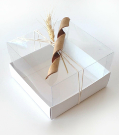 50 Cajas Para Dona, Minitorta, regalos - Tf64 Blancas