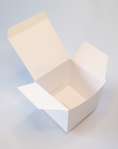 50 Cajas de 8 x 8 x 8 cm Ti2 blancas - Papelera Guze