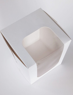 24 Cajas para mini tortas, macetitas, regalos Ti72 Blancas en internet