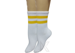 Tenis de "Blancas con rayas Amarillo"