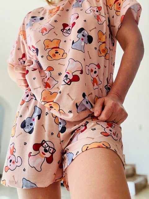 Pijama Corto "Perritos" - comprar online