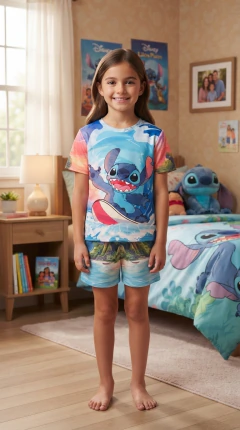 Stitch Trapos Pijama Algodón Verano - comprar online