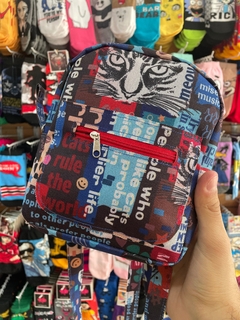 Mochila Pequeña "Gato y Café"