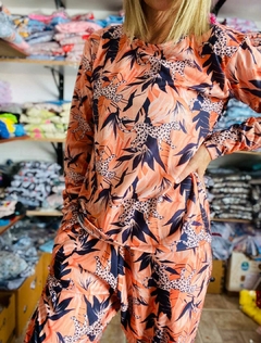 Pijama "Leopardo" - Manga Larga