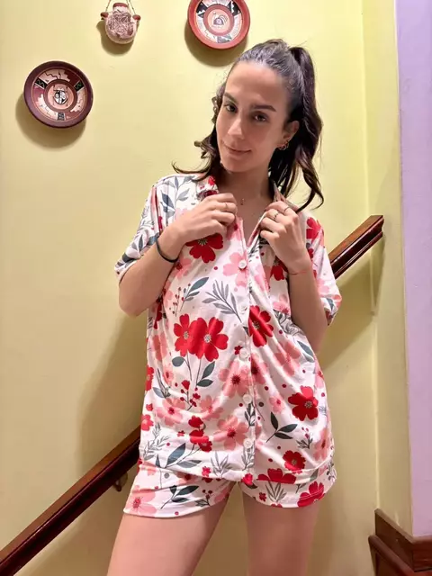Camisero Dama "Flores Rosas" - comprar online