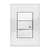 Tapa de Llave de Luz Jeluz Verona Platinum Blanca - comprar online