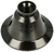 Receptaculo Floron Portalampara E27 Con Cruceta Negro