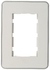 Kit Tapa Bastidor Jeluz Verona Mito Blanca/Plata