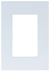 Tapa de Llave de Luz Jeluz Verona Platinum Blanca