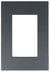 Tapa de Llave de Luz Jeluz Verona Platinum Color Antracita - comprar online