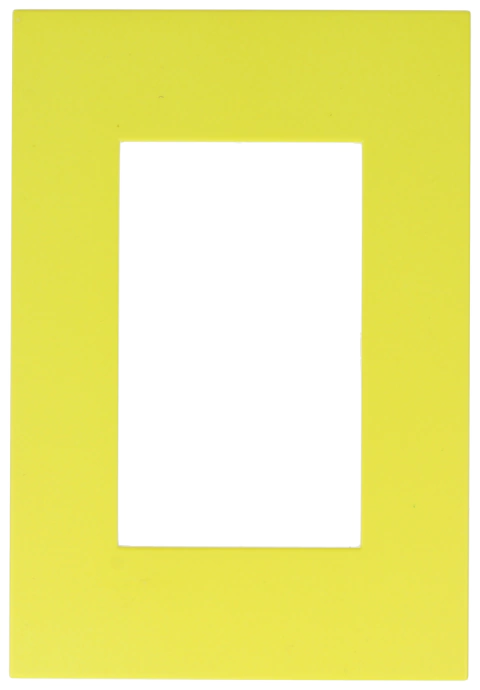 Tapa de Llave de Luz Jeluz Verona Platinum Amarilla