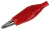 Conector Punta De Prueba Ficha Cocodrilo Con Aislacion Rojo