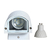 Aplique Unidireccional Exterior Oval Blanco Aluminio GU10 - Udachi
