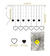 Cortina de Luces Led Corazones Blancas 3 Metros - Udachi