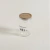 Frasco Redondo de Vidrio Acanalado con Tapa de Madera Acacia 1300ml - comprar online