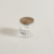Frasco Redondo de Vidrio Acanalado con Tapa de Madera Acacia 800ml - comprar online