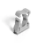 Grampa de Fijación PVC 20mm Para Caño Rígido Genrod