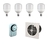Kit Cultivo 4 Lámparas 38W Luz Fria y Calida con Timer y Cooler 4" - comprar online