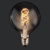 Lámpara Led Antique Vintage 4W G125 Smoked - comprar online